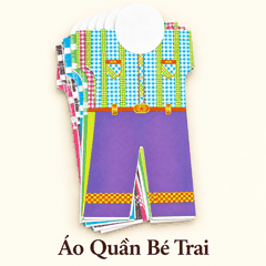 Bộ Giấy cúng Vong nhi,Sơ sinh,Thai lưu,Bé Đỏ-[BÉ TRAI]