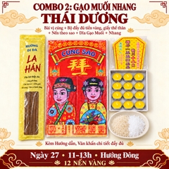 Combo 2:Cúng Sao THÁI DƯƠNG giải hạn(kèm hướng dẫn,văn khấn chi tiết)