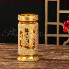 Ống nhang sứ Kim sa- 8cm*18cm (7inch)