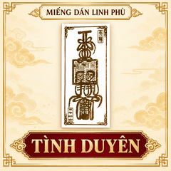 Miếng dán,Linh Phù dán Đồng Vàng đủ loại 3*7.5cm(Cầu an,Thái tuế,Sức khẻ, Tình duyên,Cầu con...)
