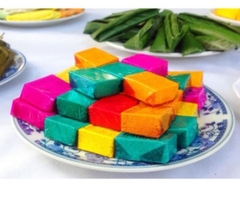 Bánh Ngũ sắc,Oản(bánh vuông 3.5cm,dày 1.5cm)