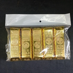Thỏi Vàng Giấy Khối - Chữ Nhật 999[5 Thỏi ]10*3.5cm
