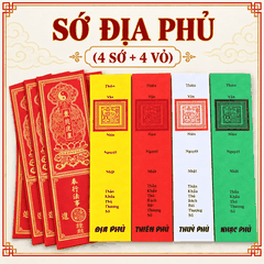 Sớ Địa Phủ(Thiên,Địa,Nhạc,Thủy Phủ) - 4 Vỏ