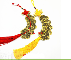 Dây xu Ngũ phúc Hoa mai-Vàng