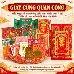 Giấy cúng Quan Công-Tam Thánh Đế Quân(kèm văn khấn)