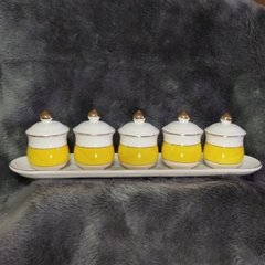 Khay Chum Sứ đế rời,có nắp(Vân Vàng)-30*7*8cm-5 ly