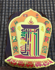 Miếng dán Mật tông Tây tạng Kalachakra Kim cang (xe,ipad...)8.5*12cm