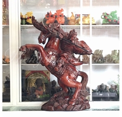 Tượng Quan Công Phi Mã Poly 41*52c