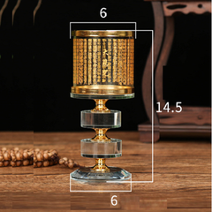 Chân Đèn Pha Lê 2 Bậc [6*6*14.5cm]