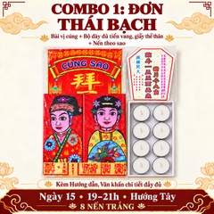 Combo Đơn:Cúng Sao THÁI BẠCH giải hạn(kèm hướng dẫn,văn khấn chi tiết)
