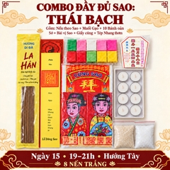 Combo Đầy Đủ: Cúng Sao THÁI BẠCH giải hạn(kèm hướng dẫn,văn khấn chi tiết)