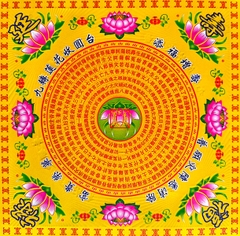 Giấy Vãng sanh Chú Đại Bi 19*19cm (In nổi)