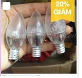 Bóng đèn trái Ớt Led E12 0.3W 6cm*2.5cm(nhựa dẻo)