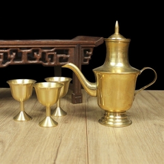 Bộ Bình Đồng Rượu + 3 Chum