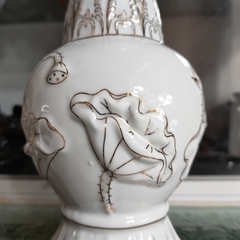 Bình hoa sứ Trắng Bạch Ngọc 9.5cm*22cm