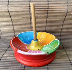 Đế Cắm Nhang Gỗ 5 cánh-7cm(lỗ 0.6cm) Nepal