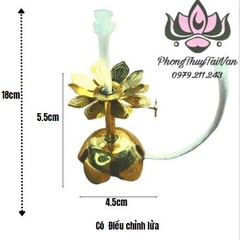 Chân đế Bấc Ba Chân 4.5*5.5cm đầu Sen(điều chỉnh được lửa)