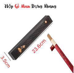 CB Hộp Nhang Không Tăm - Đen(Gỗ Mun 23cm)