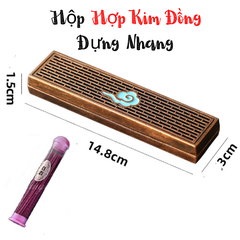 CB Hộp Nhang Không Tăm - Nâu(Hợp Kim 14.8cm+