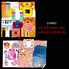 CB Bộ Giấy cúng Vong nhi,Sơ sinh,Thai lưu [pttv]+Phụ kiện [BÉ GÁI]