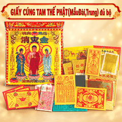 Bộ Giấy cúng Tam Thế Phật