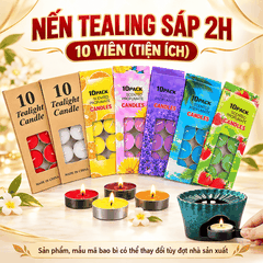 Nến viên Tealing 2h  tiện ích[Hộp 10 viên ]