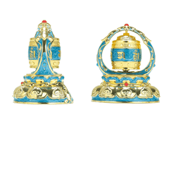 Bánh xe Kinh Luân XANH chạy Pin,Năng Lượng Mặt trời(2 size)