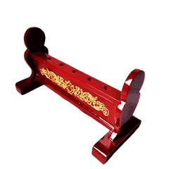 Bục Cắm Cờ NGANG Gỗ 5 Lỗ[Cắm Cờ] 33*15*18cm