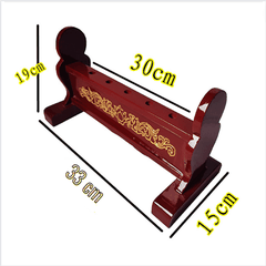 Bục Cắm Cờ NGANG Gỗ 5 Lỗ[Cắm Cờ] 33*15*18cm