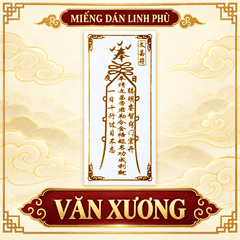 Miếng dán,Linh Phù dán Đồng Vàng đủ loại 3*7.5cm(Cầu an,Thái tuế,Sức khẻ, Tình duyên,Cầu con...)