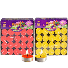Nến viên Tealing 1h [50 viên ,100 viên] Đỏ,Vàng