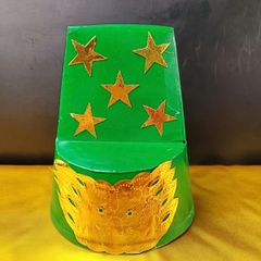 Mũ Nón cúng Sao Cửu Diệu tinh quân(5 Màu:Đỏ,Trắng,Tím,Vàng,Xanh)