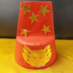 Mũ Nón cúng Sao Cửu Diệu tinh quân(5 Màu:Đỏ,Trắng,Tím,Vàng,Xanh)