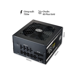 Nguồn Cooler Master MWE Gold 750 V3 NM FR A/EU cord
