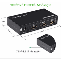 Bộ chia cổng HDMI 1 ra 2 Hỗ trợ full HD Chính hãng Ugreen UG-40201