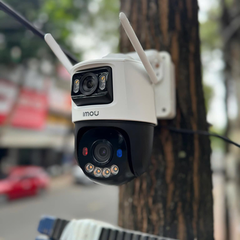 S7XEP (6MP) xoay 360, cam 2 mắt, có đèn xanh đỏ báo động, có màu đêm, đàm thoại 2 chiều