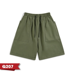 Quần Short KaKi Nam Nữ Unisex Chất Vải KaKi 2 Da Form Ống Rộng Oversize Dài Qua Gối Q207 quan thethao