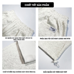 Quần Ống Rộng Có Dây Rút Chất Nỉ 2 Da Xịn Thiết kế Đường Line mới ở Ống Quần Phong Cách Streetwear Q153 Menswear Nam Pants Đen Có Túi