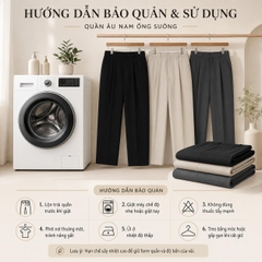 Quần tây ống rộng HK1970, Quần âu cạp điều chỉnh Sidetab, quần âu ống suông phong cách Hàn Quốc Q140