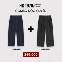 Quần Âu Nam Dáng Suông Cạp Chun Sau Vải Kaki Đài Mềm Mịn Co Giãn Nhẹ Ống Rộng Mặc Thoải Mái Q240