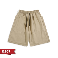 Quần Short KaKi Nam Nữ Unisex Chất Vải KaKi 2 Da Form Ống Rộng Oversize Dài Qua Gối Q207 quan thethao