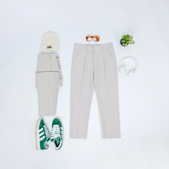 Quần âu nam, Quần tây nam HK1970 dáng baggy ống côn vải cotton co dãn nhẹ màu đen, kaki Q191 Menswear Pants Ong Có Túi quana  unam