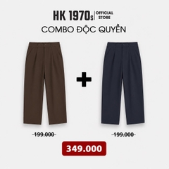 Quần Âu Nam Dáng Suông Cạp Chun Sau Vải Kaki Đài Mềm Mịn Co Giãn Nhẹ Ống Rộng Mặc Thoải Mái Q240