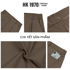 Quần Kaki Nam Co Dãn Mềm Không Xù Dáng Baggy Ống Suông, Phong Cách Hàn Quốc Trẻ Trung Q209
