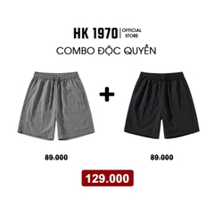 Quần Short Gió Nhăn Nam Nữ Unisex 150GSM Chất Vải Gió Nhăn Cao Cấp Mềm Mịn Form Ống Rộng Oversize Dài Ngang Gối Q210