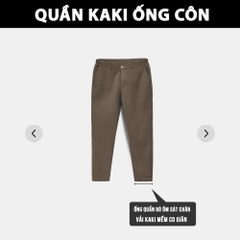 Quần Kaki Nam Co Dãn Mềm Không Xù Dáng Baggy Ống Suông, Phong Cách Hàn Quốc Trẻ Trung Q209