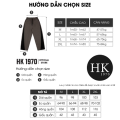 Quần Gió HK1970 Ống Suông Vải Thể Thao Co Giãn Nhẹ, Vải Thoáng Mát, Mềm Mịn Phong Cách Đường Phố Phá Cách Q223