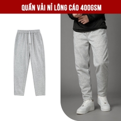Quần Nỉ Nam Nỉ Lông Cáo 400GSM Không Nhăn Xù, Mềm Mượt Quần Joger Nỉ Ống Côn Phong Cách Thể Thao Q226
