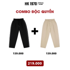 Quần Gió Thể Thao Mềm Mịn Co Giãn Nhẹ Dáng Baggy Quần Ống Suông Nam Nữ Unisex Cho Mùa Hè Q222 Màu Đen Kaki Nâu Be