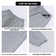 Quần Thể Thao Nam Nữ Có Dây Rút Chất, Dáng Rộng Trẻ Trung Dễ Phối Đồ Thời Trang - Q184 Menswear Pants quần _ gió nam